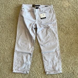 Calvin Klein Power Stretch Skinny Crop Pant Mountain Air Size 14